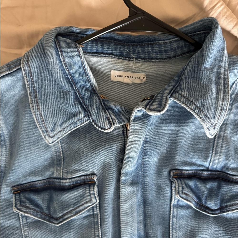Good American Blue Denim Romper - Picture 4 of 12